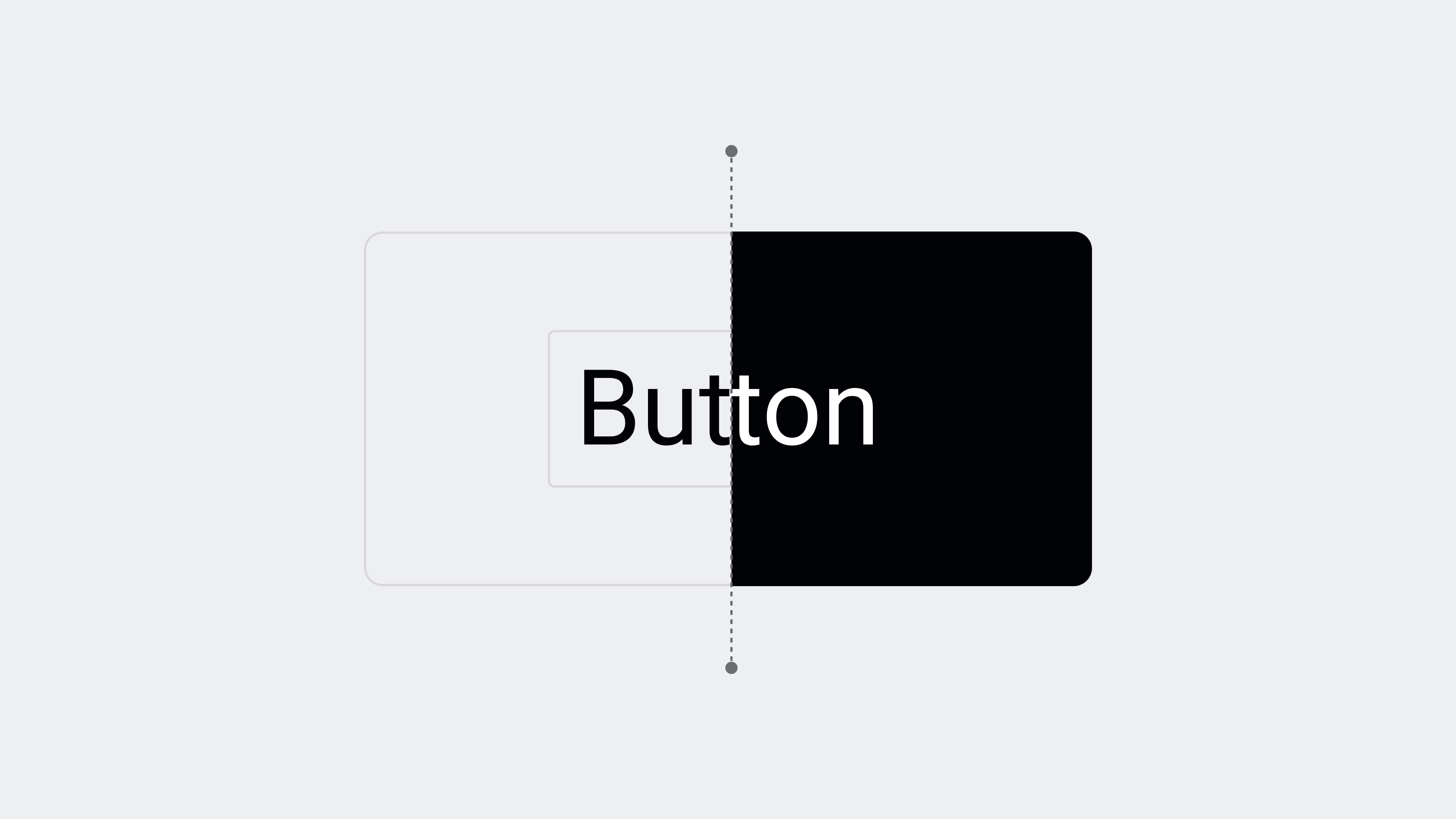 Button reduced from a framed control to its essential visual form