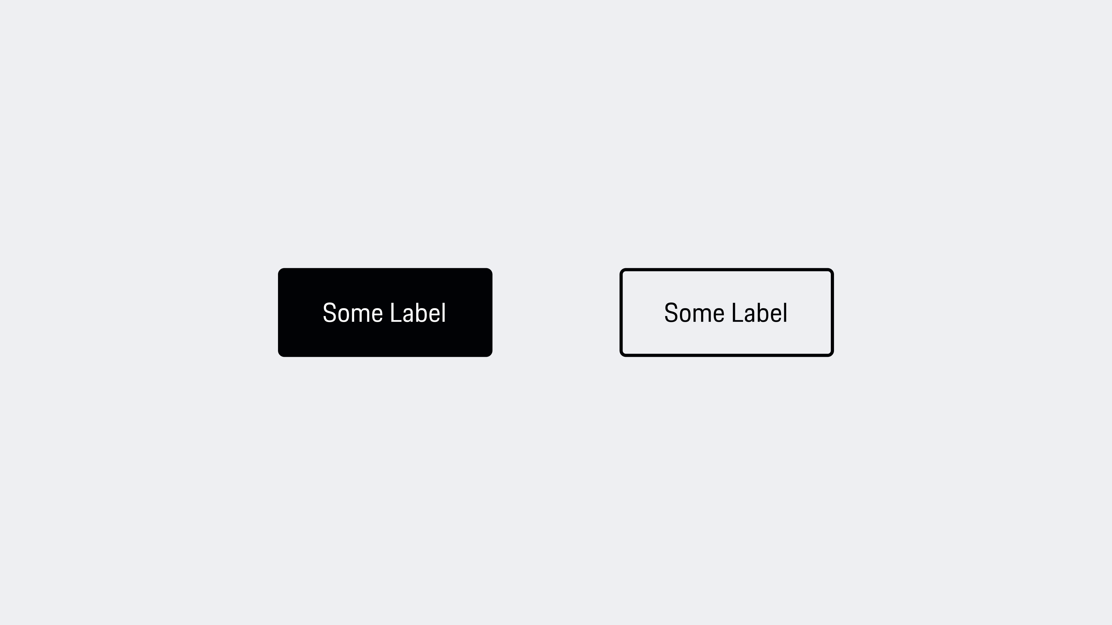 Primary and secondary buttons reduced to their essential visual forms