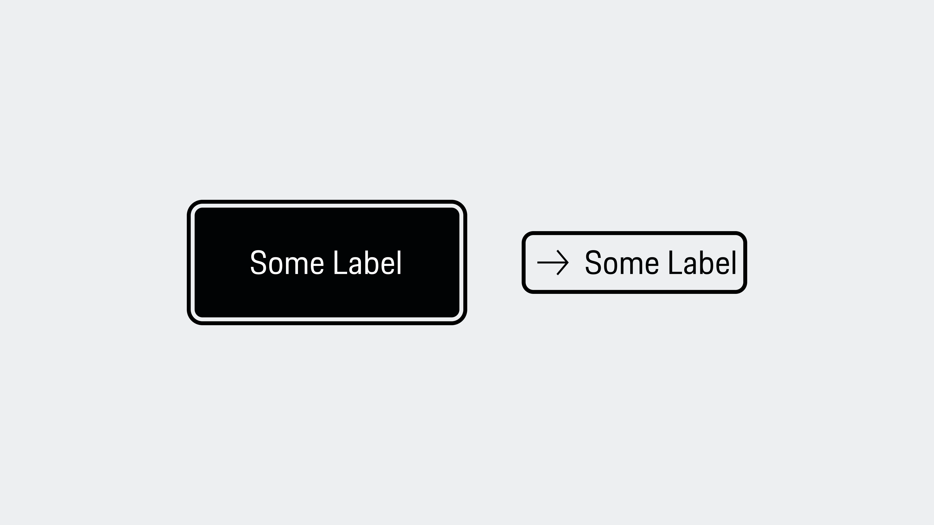 Primary button and text link with clearly visible keyboard focus outlines